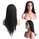 Full Lace Wigs For Black Women,Light Yaki Human Hair Wig With Baby Hair